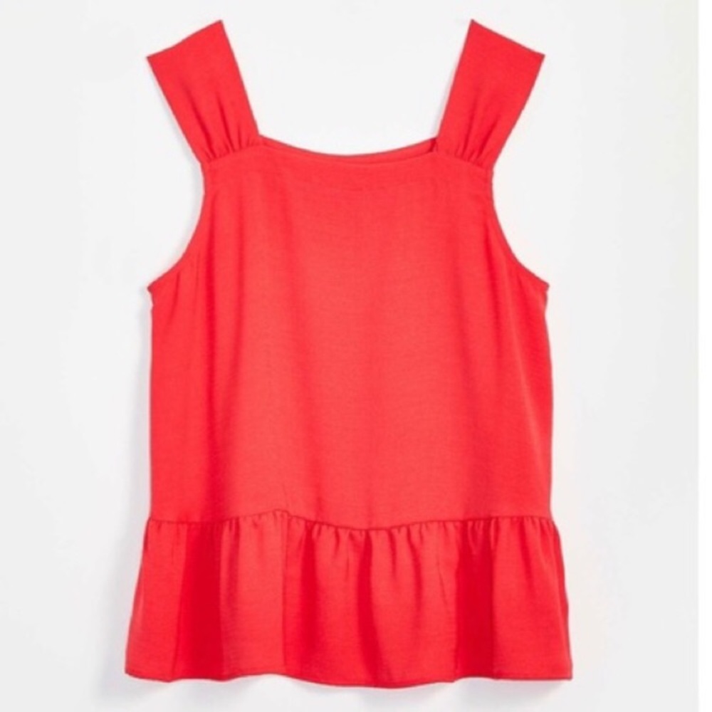 NWT Loft Square Neck Peplum Tank
